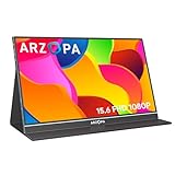 ARZOPA S1 Table Monitor Portátil Full HD de 15,6' y 1920x1080 Píxeles, Pantalla Móvil Externa IPS con...