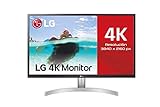LG 27UL500-W - Monitor 27 pulgadas, UHD, 60Hz, 5 ms, 1000:1, 300nit, sRGB 98%, 16:9, HDMI, DisplayPort, Color Blanco