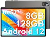 Jumper Tablet 10.51 Pulgadas, 8Go RAM 128Go ROM Tablets Android 12, Doble SIM, Octa-Core T616, 4G LTE, 5G/2.4G WiFi, 4...