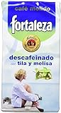 Café Fortaleza Café Molido Descafeinado con Extracto de Tila y Melisa - 250 gr - [Pack de 4]